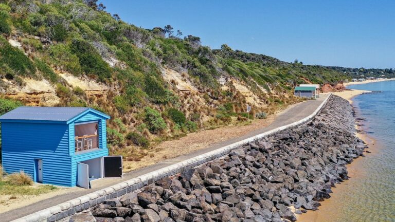 Australia’s only two-storey beach box up for grabs