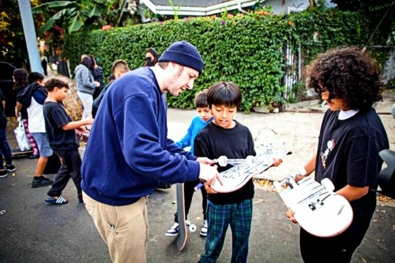 Skateboard Legend Steve Berra Partners with LAPD Hollywood Division for Charitable Skateboard Give-Away