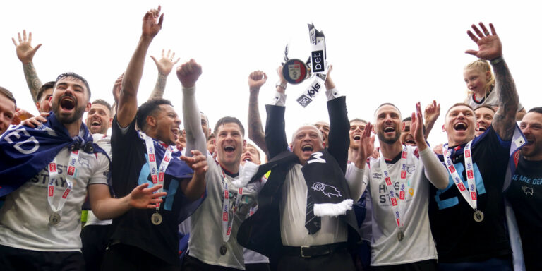 Derby County: Back in the Championship – thanks to an accidental manager and reluctant owner