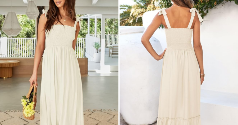 Dive Into Spring With 45% off This Spaghetti Strap Maxi Dress