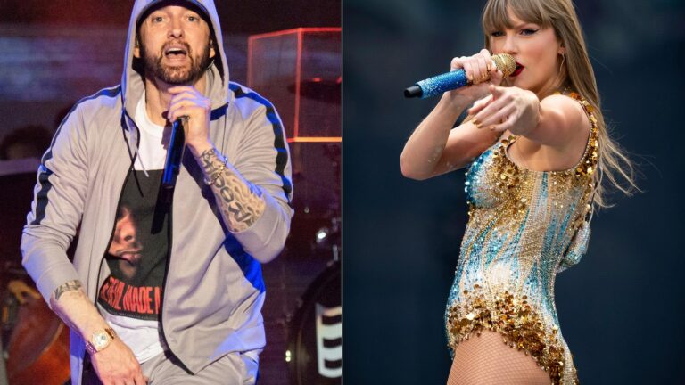 Eminem brings Taylor Swift's historic reign at No. 1 to an end, Stevie Wonder's record stays intact