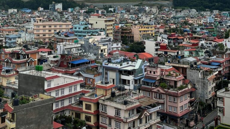 A plane with 19 people on board slips off the runway and crashes at Nepal airport