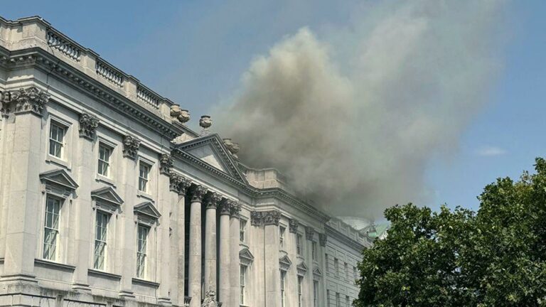 Artwork safe as Somerset House fire contained