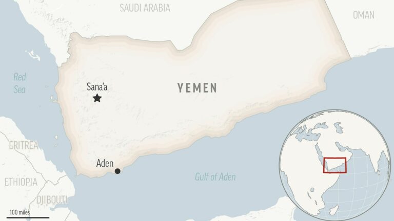 3 suspected Houthi attacks target a ship off Yemen, authorities say