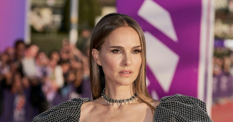 Natalie Portman's Sheer Metal Mesh Dress Is Ready For Fashion Battle