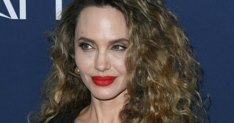 Angelina Jolie Rewears an Atelier Jolie Dress With Untamed ’70s Hair