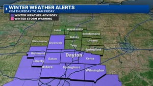 Winter Weather Advisory issued for parts of area; Latest track, timing, impacts for snow