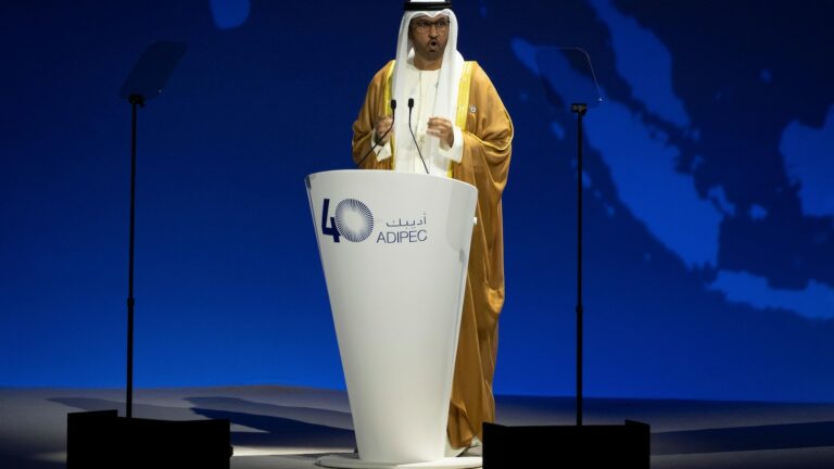 The UAE opens its annual oil-and-gas summit at it pledges to increase output even as prices fall