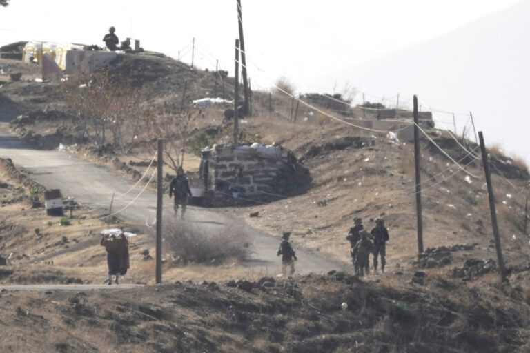 Syrian villagers near the Golan Heights say Israeli forces are banning them from their fields