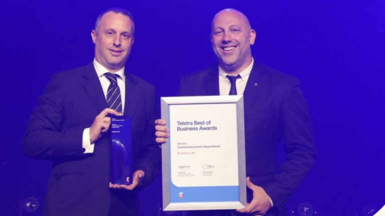 Proptech Labs wins Telstra National Outstanding Growth Award