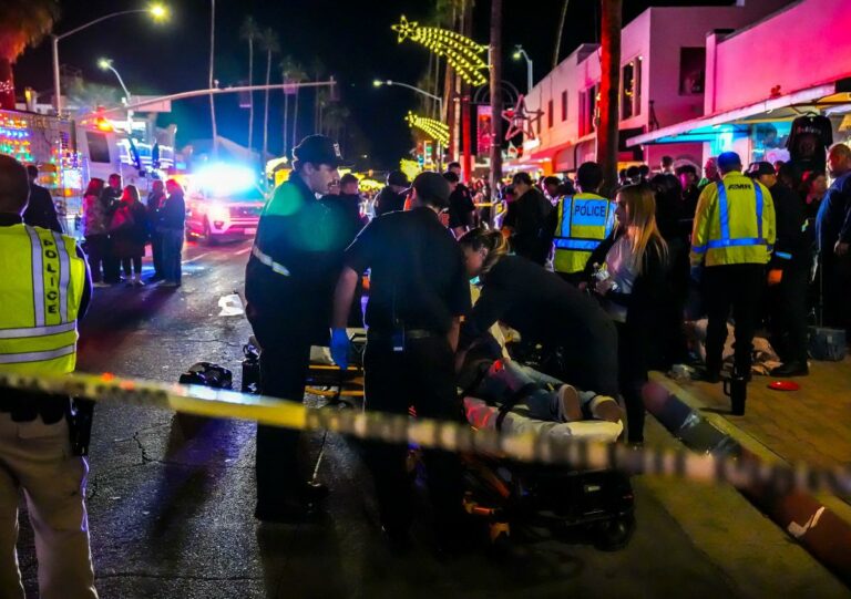 Police officer crashes into crowd during Festival of Lights parade; 10 injured