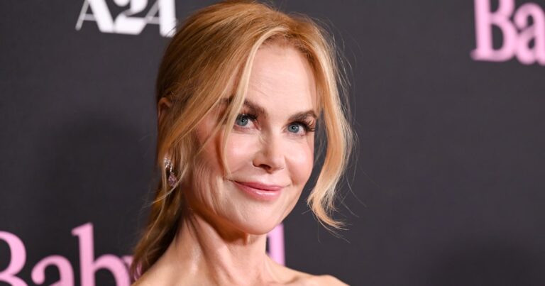 Nicole Kidman Looks Like a Human Bouquet In A Floral Dress Inspired By 1960s Couture