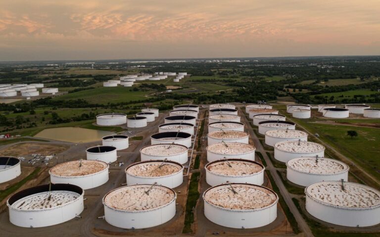 Oil prices struggle for direction as U.S. crude supplies fall and product stocks rise