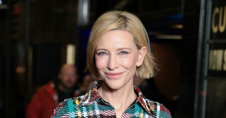 Cate Blanchett Makes Pajamas Red Carpet-Worthy In Sequined Stretch Pants