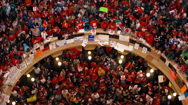 Unions score a major win in Wisconsin with a court ruling restoring collective bargaining rights