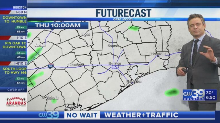 Northern counties could see freezing rain Friday morning | CW39 HOUSTON