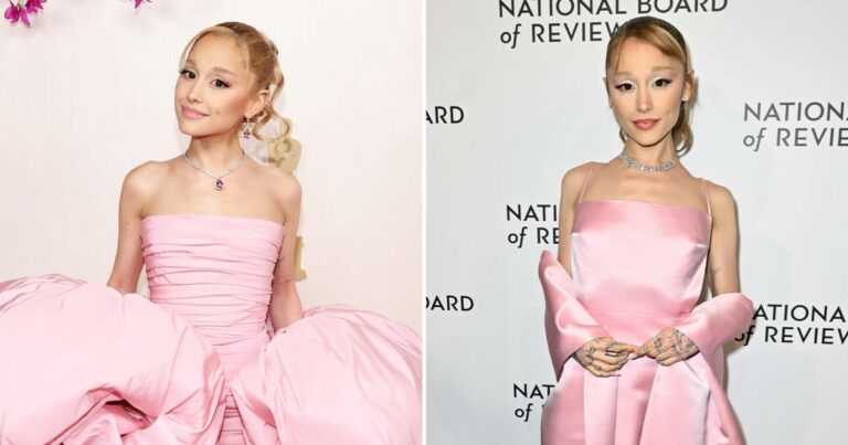 Ariana Grande Masterfully Recreates Her Oscars Look at Board of Review Gala