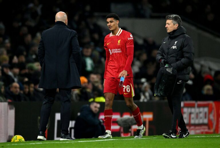 Liverpool's Jarell Quansah substituted off in loss to Tottenham due to illness – Arne Slot