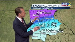 ATLANTA SNOW: This is how much snow we could see across North Georgia